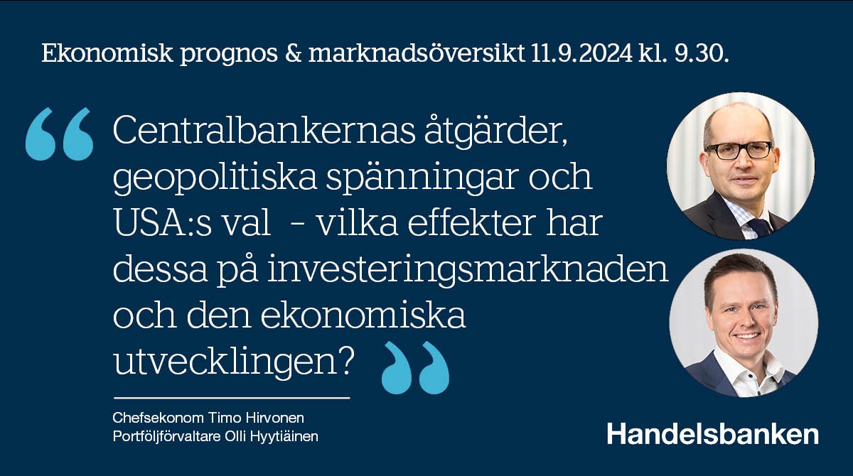 Kom och hör vår färska ekonomiska prognos och marknadsöversikt